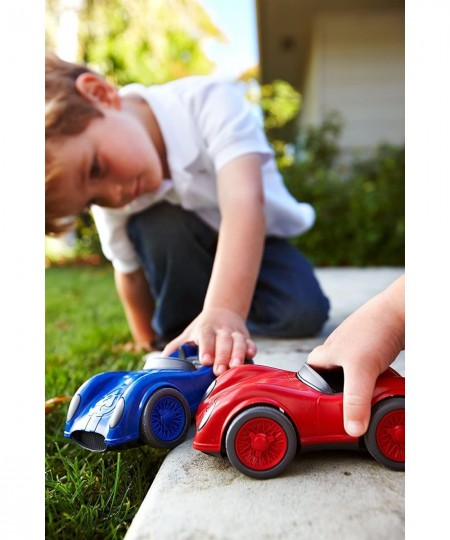 Race Car Pink - Pretend Play Motor Skills Kids Toy Vehicle. No BPA phthalates PVC. Dishwasher Safe Recycled Plastic Made in U...