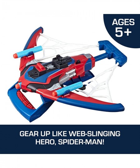 Marvel Web Shots Spiderbolt NERF Powered Blaster Toy Fires Darts Includes 3 Darts and Instructions for Kids Ages 5 and Up (Am...