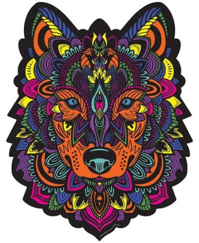 Hidden Shapes - Wolf - Jigsaw Puzzle for Adults - 300 Pieces - Hand Drawn- 75 Unique Hidden Shapes - Great Gift for All Puzzl...