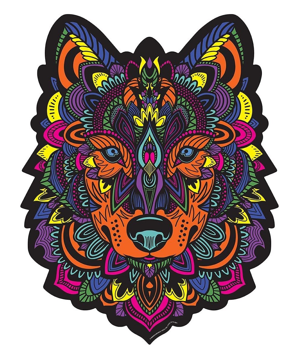 Hidden Shapes - Wolf - Jigsaw Puzzle for Adults - 300 Pieces - Hand Drawn- 75 Unique Hidden Shapes - Great Gift for All Puzzl...