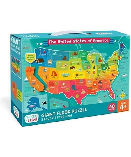 Giant Floor Puzzle - US Map - 50pc $47.15 - Floor Puzzles