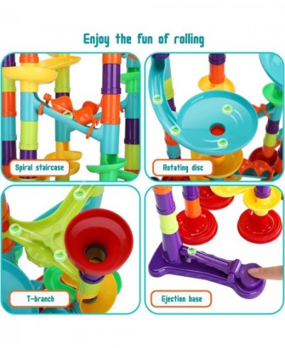 Marble Run Set for Kids 113pcs Marble Track Building Games 83 Marbulous Pieces 30 Glass Marble Colorful Marble Maze Race Trac...