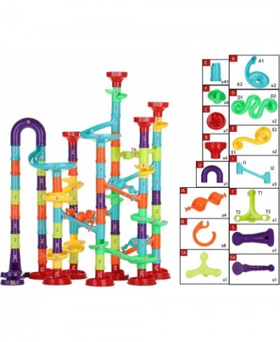 Marble Run Set for Kids 113pcs Marble Track Building Games 83 Marbulous Pieces 30 Glass Marble Colorful Marble Maze Race Trac...