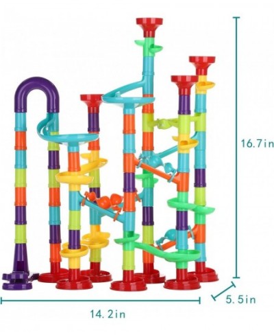 Marble Run Set for Kids 113pcs Marble Track Building Games 83 Marbulous Pieces 30 Glass Marble Colorful Marble Maze Race Trac...