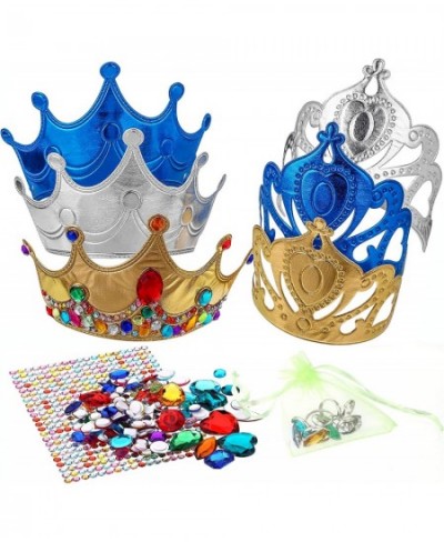 DIY Party Crowns Foam Kids Tiaras Make Your Own Crowns with Jewel Stickers Party Favors for Kids Pack of 6 $24.07 - Kids' Par...