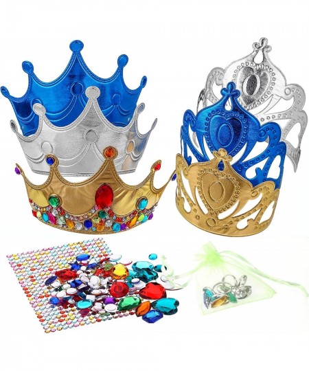 DIY Party Crowns Foam Kids Tiaras Make Your Own Crowns with Jewel Stickers Party Favors for Kids Pack of 6 $24.07 - Kids' Par...