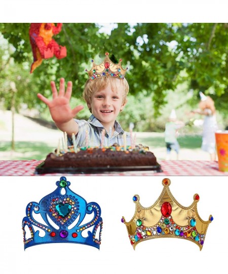 DIY Party Crowns Foam Kids Tiaras Make Your Own Crowns with Jewel Stickers Party Favors for Kids Pack of 6 $24.07 - Kids' Par...