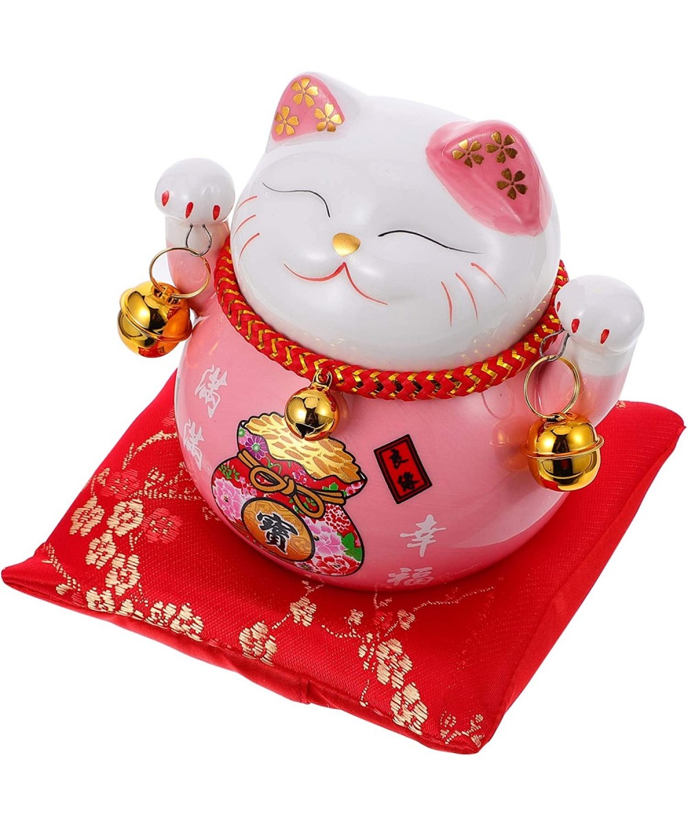 Lucky Cat Money Bank Feng Shui Maneki Neko Lucky Cat Coin Bank Ceramic Lucky Cat Piggy Bank Porcelain Money Change Pot Feng S...