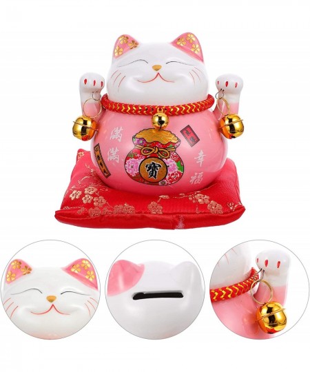 Lucky Cat Money Bank Feng Shui Maneki Neko Lucky Cat Coin Bank Ceramic Lucky Cat Piggy Bank Porcelain Money Change Pot Feng S...