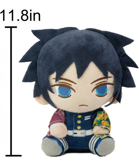 Anime Plush Doll Toy Anime Character Cute Sitting Plush Stuffed Doll Ornament (11.8") (Tomioka Giyuu) $36.70 - Plush Figure Toys