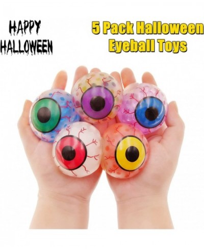 5 Pack Halloween Eyeballs Water Beads Stress Balls Squishy Fidget Toys Stress Relief Toys for Kids Boys Girls Halloween Party...