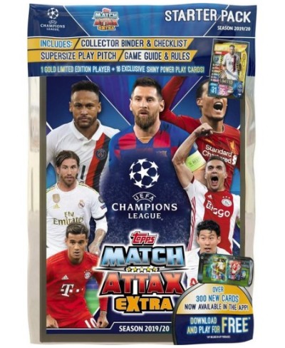 Extra 2019-20 Topps Champions League Cards - Starter Pack (17 Cards + LE Neymar Card) $59.77 - Trading Cards & Accessories