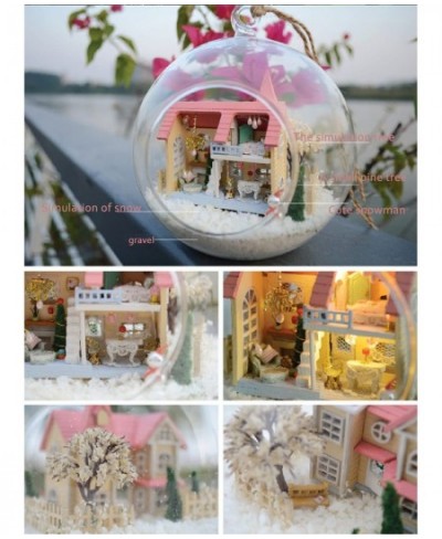 Dollhouse Miniature DIY House Kit Creative Room with Furniture and Glass Cover for Romantic Artwork Gift (Lolita Dream Homes)...