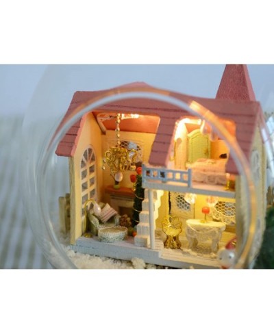 Dollhouse Miniature DIY House Kit Creative Room with Furniture and Glass Cover for Romantic Artwork Gift (Lolita Dream Homes)...