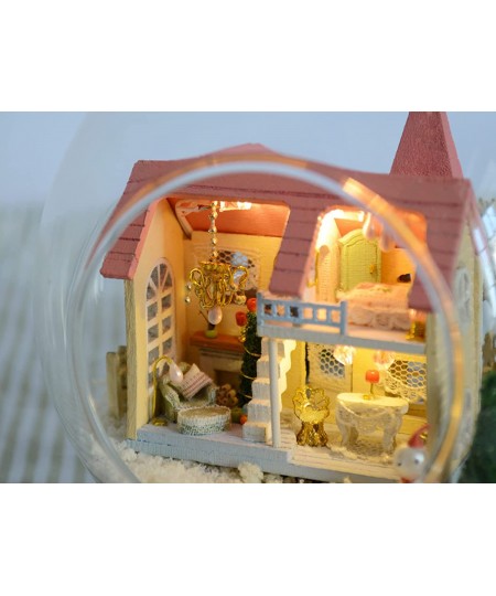 Dollhouse Miniature DIY House Kit Creative Room with Furniture and Glass Cover for Romantic Artwork Gift (Lolita Dream Homes)...