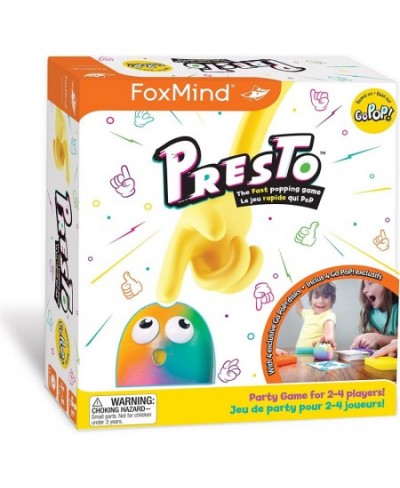 Games: Go Pop! Presto Fidget Popping Game Family Fun Game Includes 4 Exclusive Editions 2 to 4 Players For Ages 6 and up $42....