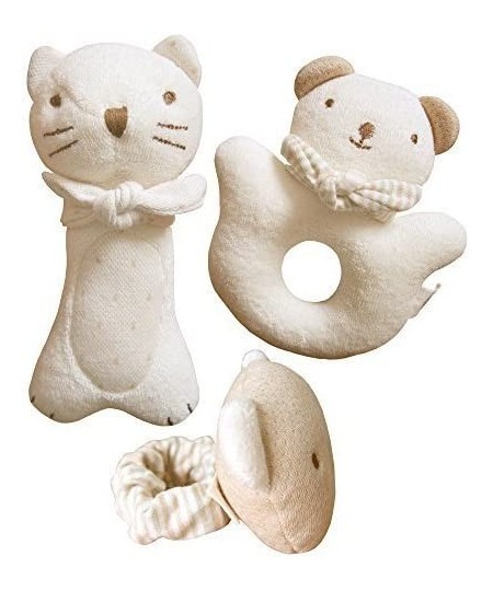 Baby First Friends Stuffed Animals (Kitty & Baby Bear Rattle Set) Attachment Doll for Baby $34.35 - Plush Figure Toys