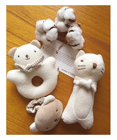 Baby First Friends Stuffed Animals (Kitty & Baby Bear Rattle Set) Attachment Doll for Baby $34.35 - Plush Figure Toys