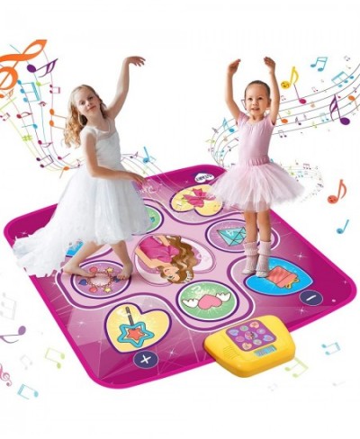 Kids Dance Mat Electronic Musical Play Mats Pink Dance Pad Non-Slip Dancing Floor Mat Game Toy with 5 Game Modes Easter Birth...