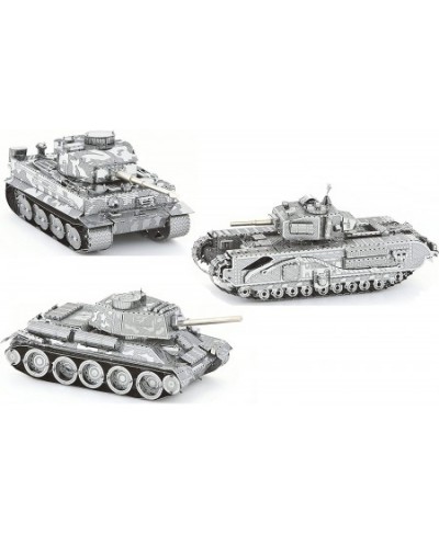 3D Metal Puzzle Models of Tank Collection - DIY Toy Metal Sheets Assembling Puzzle Realistic Display of Tanks 3D Puzzle - 3 P...