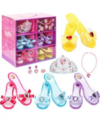 Girls Princess Dress up Shoes Role Play Collection Shoes Set with Princess Tiara and Accessories Jewelries $46.24 - Kids' Cos...