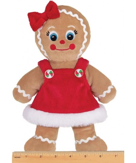 Bearington Holly Ginger Plush Stuffed Animal Gingerbread Girl 10 Inches $33.73 - Stuffed Animals & Teddy Bears