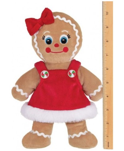 Bearington Holly Ginger Plush Stuffed Animal Gingerbread Girl 10 Inches $33.73 - Stuffed Animals & Teddy Bears