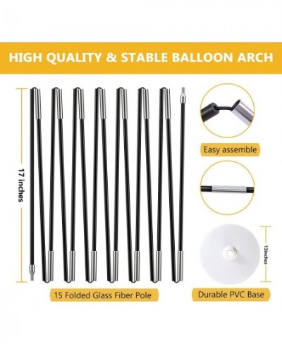 Balloon Arch Kit for Kids 9ft Tall & 10ft Wide Adjustable Balloon Arch Stand Set with Water Base Balloon Pump 50Pcs Balloon C...