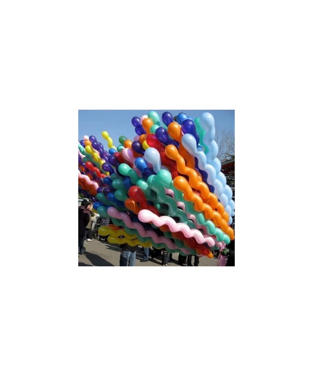 100pcs Helium Latex Spiral Balloons Birthday Festival Party Decoration Mix Colors $19.21 - Kids' Party Decorations