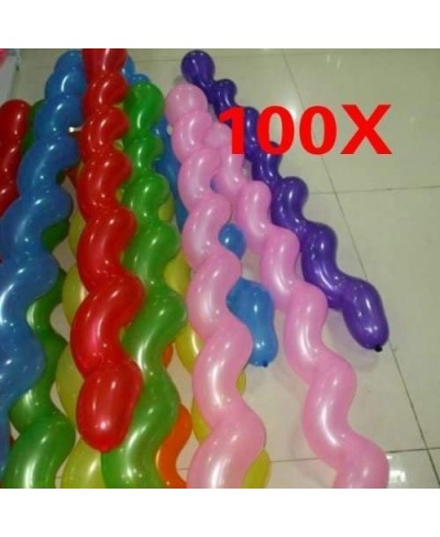 100pcs Helium Latex Spiral Balloons Birthday Festival Party Decoration Mix Colors $19.21 - Kids' Party Decorations