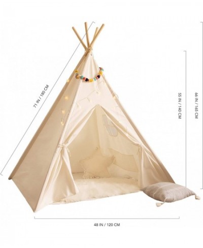 Kids Teepee Tent for Kids - with Light String | Teepee Tent for Kids | Kids Play Tent | Kids Teepee Play Tent | Toddler Teepe...