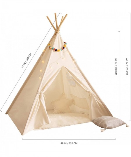 Kids Teepee Tent for Kids - with Light String | Teepee Tent for Kids | Kids Play Tent | Kids Teepee Play Tent | Toddler Teepe...