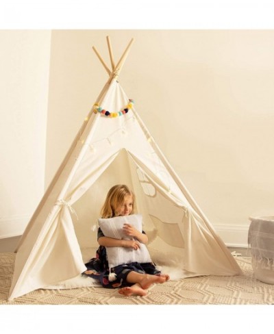 Kids Teepee Tent for Kids - with Light String | Teepee Tent for Kids | Kids Play Tent | Kids Teepee Play Tent | Toddler Teepe...