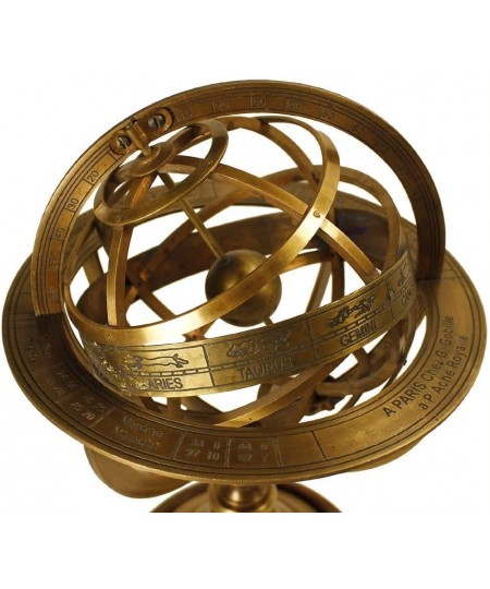 Wholesale Gift Nautical-Mart Brass Antique Finish Armillary Celestial Globe with Zodiac Engravings $79.65 - Geographic Globes