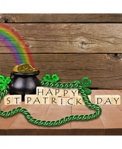 Green Jumbo Chain Necklace Party Favors | St. Patrick’s Day Party Supplies Party Favors Birthdays Cosplay Raves Rapper Jewelr...