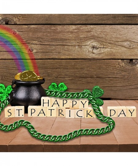 Green Jumbo Chain Necklace Party Favors | St. Patrick’s Day Party Supplies Party Favors Birthdays Cosplay Raves Rapper Jewelr...