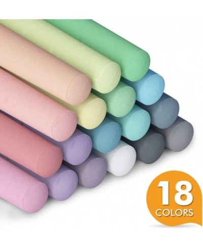 Sidewalk Chalk 162 Pack 18 Colors Sidewalk Chalk Set For Kids Jumbo Chalk Bulk Great for Kids Family Paint on Sidewalk Wall S...