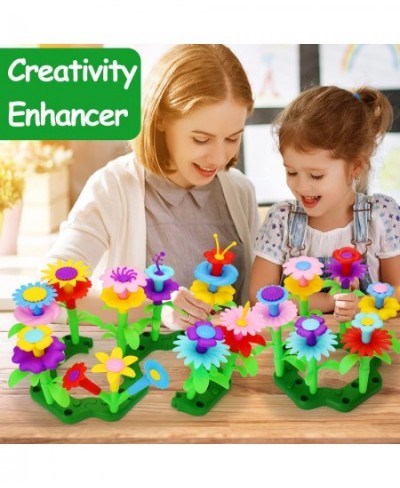 156 PCS Flower Garden Building Toy Set STEM Gardening Pretend Toys for Girls 2 3 4 5 6 Year Old Girl Birthday Gifts Preschool...