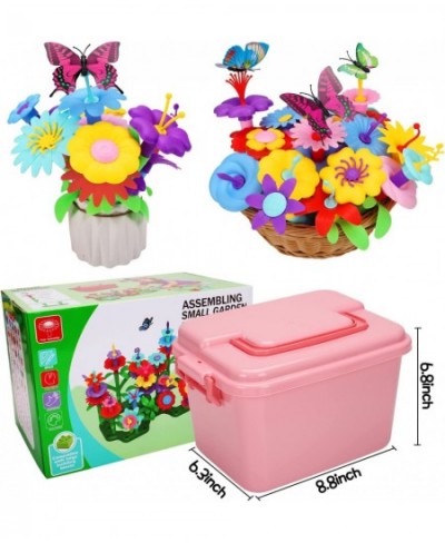 156 PCS Flower Garden Building Toy Set STEM Gardening Pretend Toys for Girls 2 3 4 5 6 Year Old Girl Birthday Gifts Preschool...