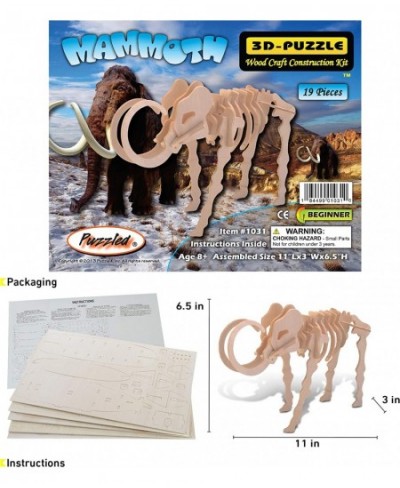 IQ Assembling Products Series Balsa Wood 3D Puzzle Mammoth $22.54 - 3-D Puzzles