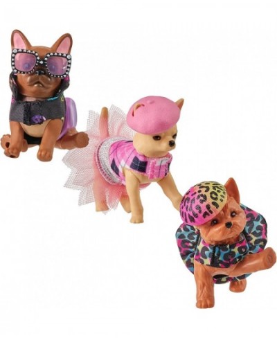 3 Collectible Micro Puppy Carriers with 3 Micro Puppies and 15 Micro Working Surprises Inside! $50.18 - Dolls