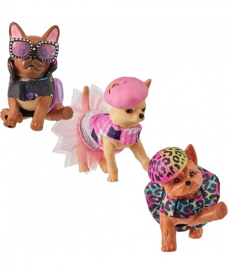 3 Collectible Micro Puppy Carriers with 3 Micro Puppies and 15 Micro Working Surprises Inside! $50.18 - Dolls