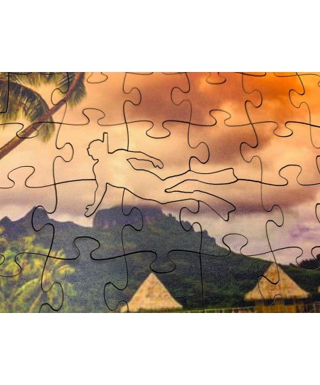 Wooden Jigsaw Puzzle – Bora Bora - 104 Unique Pieces - Made in The USA $52.10 - Jigsaw Puzzles