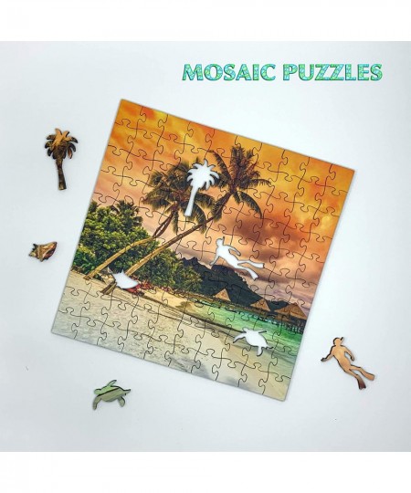 Wooden Jigsaw Puzzle – Bora Bora - 104 Unique Pieces - Made in The USA $52.10 - Jigsaw Puzzles