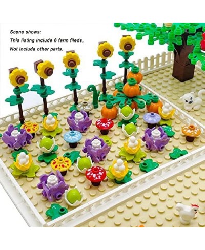 Farm Set Village Living Accessories Building Blocks Brick Playset Flower Vagetable Cropland for Kids Boys Girls Harvest Seaso...