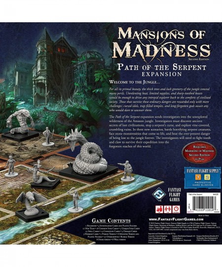 Mansions of Madness Path of The Serpent Board Game Expansion | Horror Game | Mystery Game for Teens and Adults | Ages 14+ | 1...