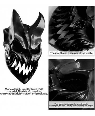 Slaughter to Prevail Kid of Darkness Demolisher Mask Halloween Demon's Mouth Mask Cosplay Shikolai Full Face Prop Latex $85.8...