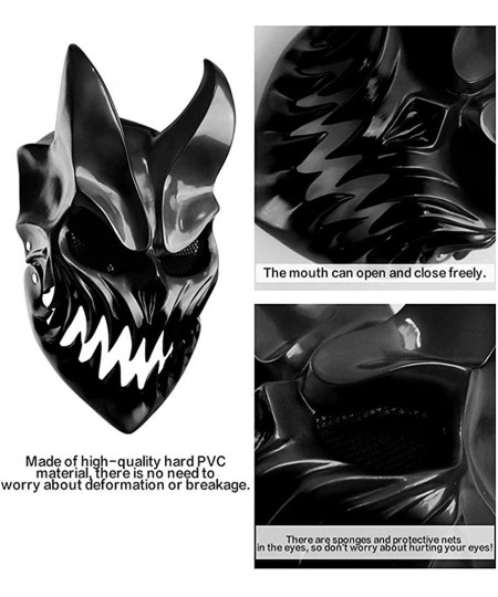 Slaughter to Prevail Kid of Darkness Demolisher Mask Halloween Demon's Mouth Mask Cosplay Shikolai Full Face Prop Latex $85.8...