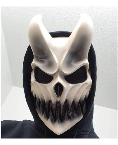 Slaughter to Prevail Kid of Darkness Demolisher Mask Halloween Demon's Mouth Mask Cosplay Shikolai Full Face Prop Latex $85.8...