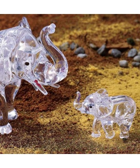 Crystal Puzzle 59176 3D Elephant Couple 46 Pieces Grey $44.54 - 3-D Puzzles